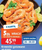 Krewetki gotowane 40/50