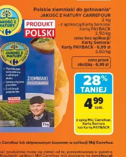 Polskie ziemniaki do gotowania JAKOŚĆ Z NATURY CARREFOUR