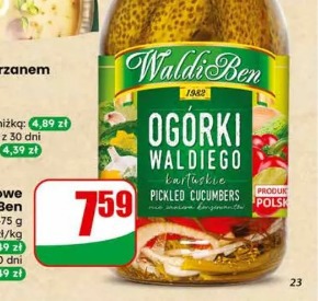 Ogórki konserwowe Kartuskie WaldiBen