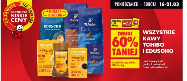 Wszystkie kawy Tchibo i Eduscho