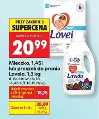 Mleczko, 1,45 l lub proszek do prania Lovela, 1,3 kg