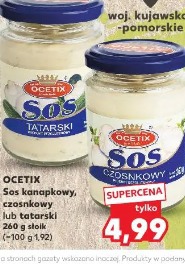 Ocetix Sos kanapkowy, czosnkowy lub tatarski