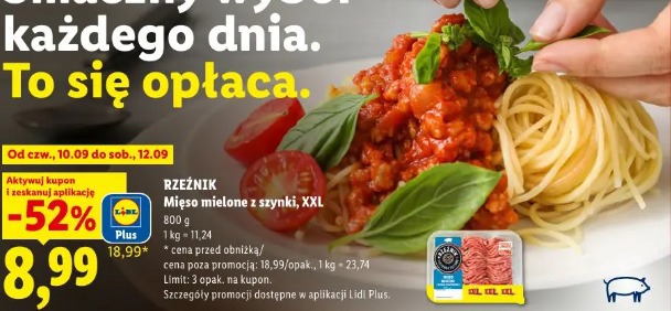 Rzeźnik Mięso mielone z szynki XXL