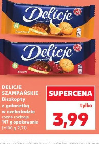 Delicje Szampańskie Biszkopty z galaretką w czekoladzie różne rodzaje