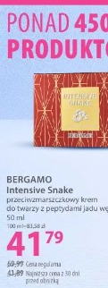 Bergamo Intensive Snake przeciwzmarszczkowy krem do twarzy z peptydami jadu węża