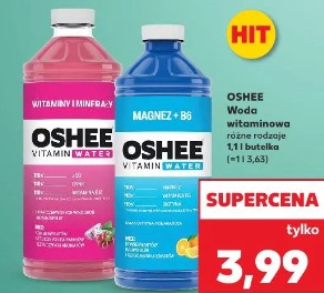 Oshee Woda witaminowa różne rodzaje