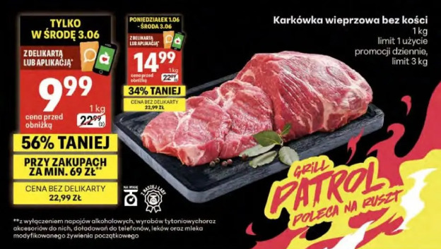 Karkówka wieprzowa bez kości