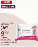 Cleanic, chusteczki do demakijażu