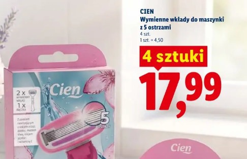 Cien Wymienne wkłady do maszynki z 5 ostrzami