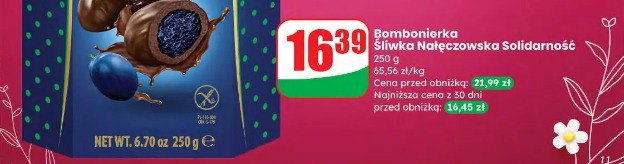 Bombonierka Śliwka Nałęczowska Solidarność