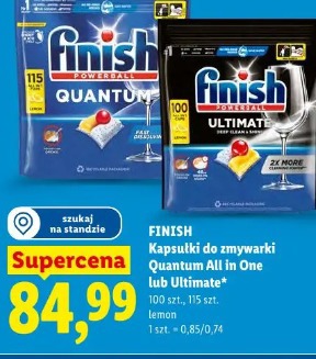 Finish Kapsułki do zmywarki Quantum All in One lub Ultimate