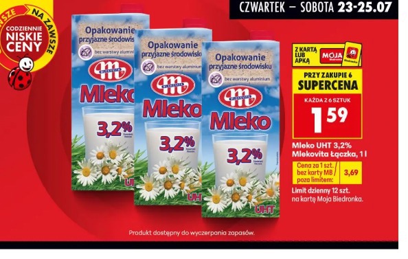 Mleko UHT 3,2% Mlekovita Łączka