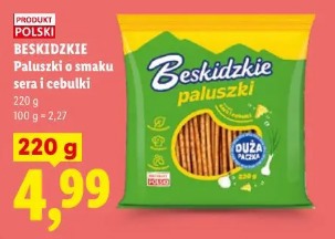 Beskidzkie Paluszki o smaku sera i cebulki