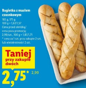 Bagietka z masłem czosnkowym