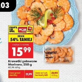 Krewetki gotowane Marinero