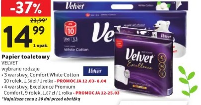 Papier toaletowy Velvet