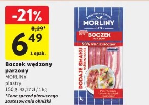 Boczek wędzony parzony Morliny