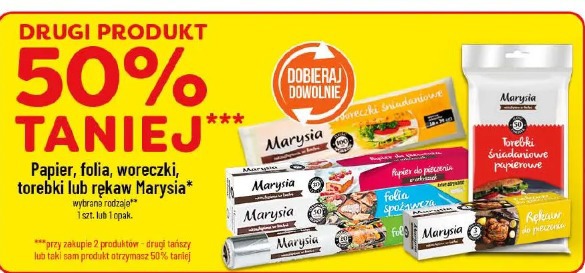 Papier, folia, woreczki, torebki lub rękaw Marysia