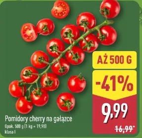 Pomidory cherry na gałązce