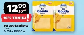 Ser Gouda Miletto plastry