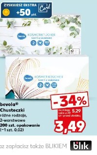 Bevola Chusteczki różne rodzaje, 2-warstwowe 200 szt. opakowanie