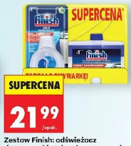 Zestaw Finish: odświeżacz do zmywarki + płyn do czyszczenia zmywarki