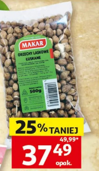 Orzechy laskowe łuskane Makar