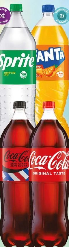 Napój gazowany Sprite/Fanta/Coca-Cola