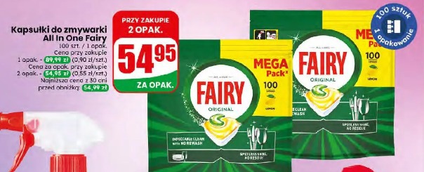 Kapsułki do zmywarki All In One Fairy