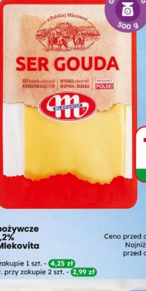 Ser Gouda Mlekovita plastry