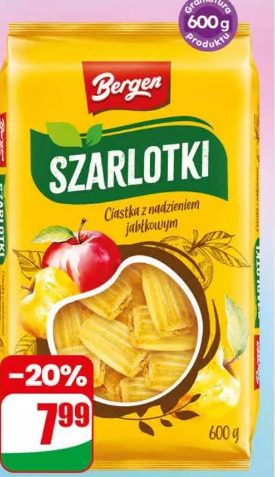 Ciastka z nadzieniem jabłkowym Bergen Szarlotki