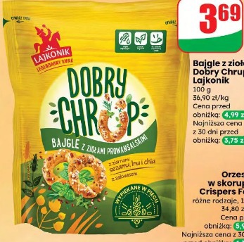 Bagle z ziołami Dobry Chrup Lajkonik