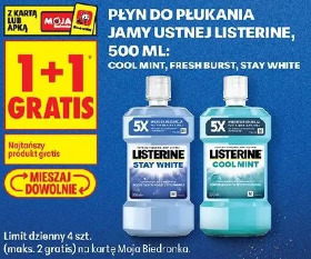 Płyn do płukania jamy ustnej Listerine Cool Mint, Fresh Burst, Stay White