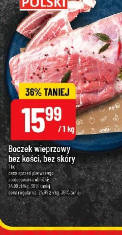 Boczek wieprzowy bez kości, bez skóry