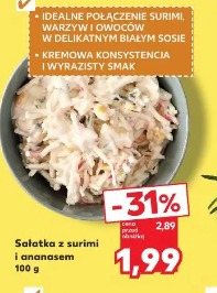 Sałatka z surimi i ananasem