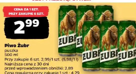 Piwo Żubr puszka