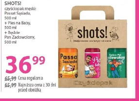 Shots! czyściopak męski: Passa Sąsiada, Pies na Baby, Pan Zadowolony