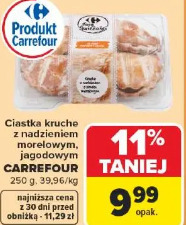 Ciastka kruche z nadzieniem morelowym, jagodowym Carrefour