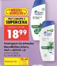 Szampon do włosów Head&Shoulders, 360 ml/400 ml
