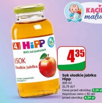 Sok słodkie jabłka Hipp