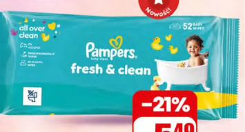 Chusteczki nawilżane fresh&clean Pampers