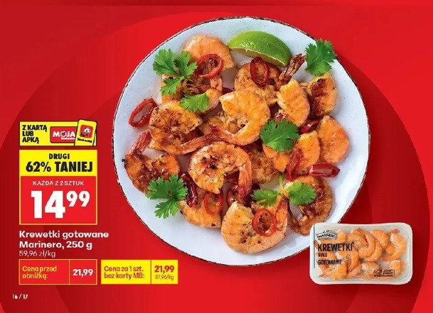 Krewetki gotowane Marinero