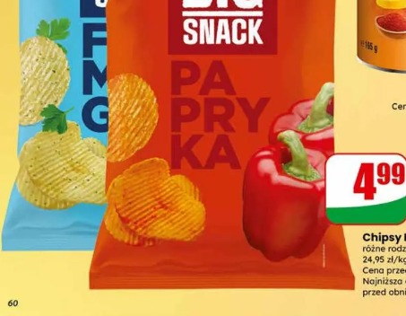 Big Snack chipsy papryka