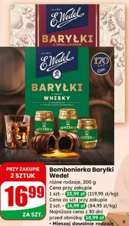 Bombonierka Baryłki Wedel