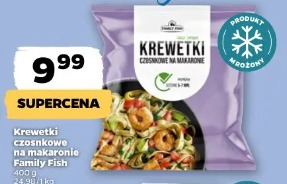 Krewetki czosnkowe na makaronie Family Fish