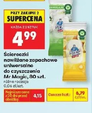 Ściereczki nawilżane zapachowe uniwersalne do czyszczenia Mr Magic
