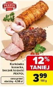 Karkówka kozacka, boczek kozacki PEKPOL