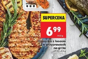 Dzwonko z łososia w przyprawach na grilla