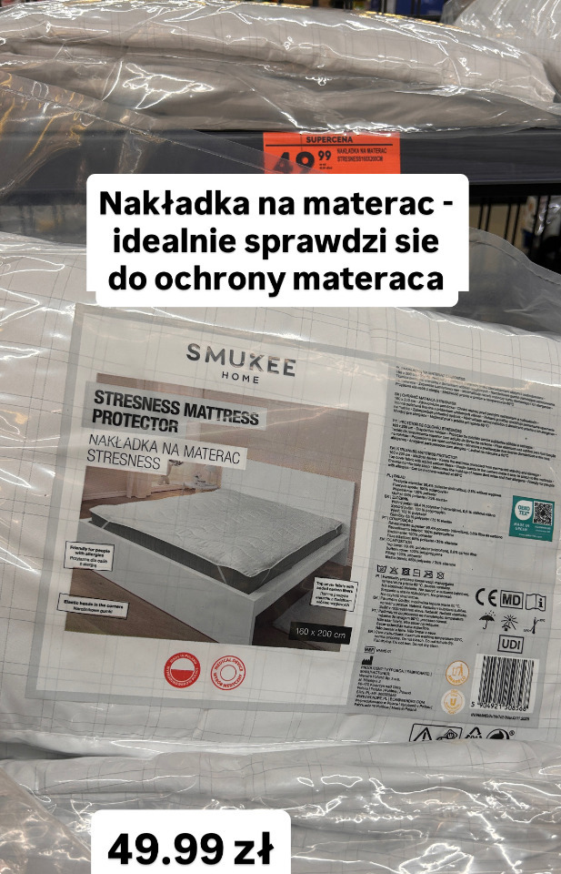 Nakładka na materac Stresness Smukee Home
