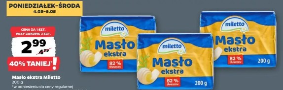 Masło ekstra Miletto